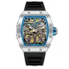 Armbanduhren Luxus Fashion Watch Herren Onola Marke Openwork Automatisch mechanisch wasserdicht