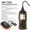 Kolanalysatorer SNDWAY BOFUSTIBLE GAS DETECTOR SW-733A PROPANE CO HEXANE METAN LEAK INDICATOR PORT NATURA GAS ANALYSER 0-100%LEL MED ALARM 230823