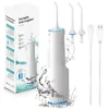 Overige Mondhygiëne Draagbare monddouche 360 ml Grote capaciteit Water Tandenbleken IPX7 Waterdicht Tandenreiniging USB Oplaadbaar met 2 jets 230824