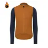 Cycling Shirts Tops Spexcell Rsantce Winter Thermal Fleece Jersey Top MTB Bike Outdoor Mens Bicycle Clothing Long Sleeve Shirt Uniform 230824