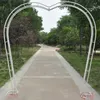 Party Decoration Heart Form Brud Arch Frame Bakgrund Cherry Blossom Flower Stand Door Wedding Props281T