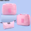 Ansiktsvårdsapparater rosa kosmetisk väska stor kapacitet multifunktion oxford rese lagring män kvinnor bärbar vattentät tvätt 230823