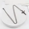 Catene Hipster Men Hip Hop Hop Simple Cross Collana per feste femminili femminile Coppia di gioielli da donna Gioielli all'ingrosso