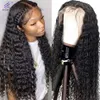 Curly Human Human Human Lace Frontal Wig 13*4 13*6 peruca frontal de renda Remy 150% Modern mostra cabelos brasileiros para mulher negra