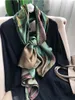 Sjaals bysifa | Merk Green Pure Silk Scarf Femmes Foulard Spring Fall 100% Mulberry Silk sjaals sjaals herfst winter lange sjaals hijabs 230823