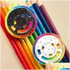 Brooches The Original Color Wheel Palette Brooch Designer Card Enamel Pin Visual Badge Jewelry Gift Drop Delivery