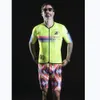 サイクリングジャージーセットThe Pain Men's Cycling Jersey Set Simeve Bib Shorts Suit Suit Suit Suit Autdoor Antiuv Heat Siclismo 230823