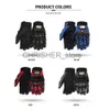 Gants de cyclisme Gants de moto portable Moto Motocross Breath Écran tactile Racing Moto Vélo Équipements de protection Été Bleu Gant x0824