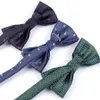 Neck Ties Men Bowtie Fashion Stripe Business Wedding Necktie Mens Party Dress Jacquard Bow for Man Gift Cravats Shirt Accessories 230824