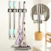 Hangers 2X Wall Tile Sticking Mop Organizer Holder Rack Plastic Mounted Brush Swabber Swob Handle Grasp Catch Holding Hook