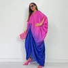 Etnische kleding 2023 Turkije jurken voor vrouwen Afrikaanse designer plus size Afrika losse v nek onregelmatige maxi jurk Robe Afrika femme