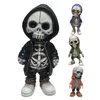 Decorative Objects Figurines Human Skull Resin Statue Creepy Skull Backflow Incense Punk Home Decorations Incense Holder 230823