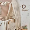 Filet de berceau bébé moustiquaire pour lit de berceau auvent enfants coton suspendu dôme rideau bébé moustiquaire jouer tente enfants chambre décoration 230823