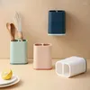 Kitchen Storage 1Pcs Tableware Wood Chopsticks Cage Holder Multi-Function Knives Spoon Cutlery Drain Containers Organizer Tool