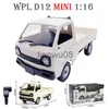 Elektrische/RC Auto WPL D12 Mini 116 RC Auto 24G Afstandsbediening Simulatie Drift Klimmen Truck Licht Onroad D12mini Auto 116 Voor Kinderen Geschenken Speelgoed x0824