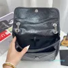 Tasarımcı Çanta Kadınlar Cüzdan Siyah Çanta Cavyum Çantaları Altın Zincir Çantası 23cm Klasik Flep Omuz Lüks Crossbody Tasarımcı Çantalar