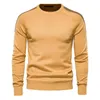 Pulls pour hommes Robe active Hommes à manches longues Pull à col rond à manches douces Casual Tee-shirts Hommes pour