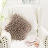 Poduszka 2023 Style 45x45cm/60 60cm Faux Fur Cover Casual Taist Case Sofa Sofa Dekoracja domu