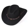 cappelli sboy unisex calda comodo dakota in lana schiacciabile in feltro cowboy casual cappello 230823