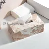 Badaccessoire set natuurlijke marmeren servet tissuebox houder luxe toiletpapier badkamer accessoires sets
