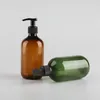 Garrafas de armazenamento atacado 300/500ml banheiro portátil dispensadores de sabão loção shampoo chuveiro gel titular dispensador vazio bomba de banho garrafa