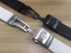 Watch Bands 22mm T024417A Watchband Black Silicone Rubber Strap For T024 T024427