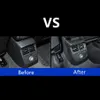 Cadre de sortie de climatisation arrière de voiture, décoration en Fiber de carbone, 2 pièces, pour Audi A3 8V 2014 – 18, ABS, couverture Anti-coup de pied, décalcomanies 208q