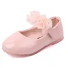 Кроссовки цветочная весенняя девочка обувь детей черная красная розовая квартира для одиночной обувь детская принцесса