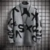 Camisolas masculinos Sweater de gola alta de inverno Homens de caxemira de caxemira masculina malha de masculino solto harajuku streetwear macio homme 230823