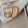 Orecchini a cerchio Shell C for Women Medium Minimalist Summer Holiday Jewelry carino in