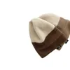 Berets babymeisjes hoed herfst winter Koreaanse versie mode kleur matching oorbescherming baby gebreide pullover