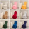 Chair Covers 4 Pcs Air Layer Elastic Seat Cover El Conference Wedding Restaurant Chairs Ruffle Edge Style Dining