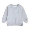 후드 땀 셔츠 아이의 옷 소년 여자 후드 풀 오버 한국 아기 겨울 가을 두껍게 양털 풀 오버 스웨트 셔츠 어린이 의류 230823
