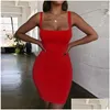 Basic Casual Dresses Vintage Off Shoder Mini Bodycon Summer Jurk Women Backless Club Party Sexy Wrap Neon Plus Size Vestidos Drop DHFK6