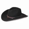 cappelli sboy unisex calda comodo dakota in lana schiacciabile in feltro cowboy casual cappello 230823