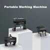 Machine de gravure de marquage Portable, écran tactile électrique pneumatique pour plaque signalétique en métal 170x11 0/140x40mm, graveur de lettres de signalisation