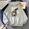 Sweats à capuche pour hommes Y2K Genshin Impact Arataki Itto hiver femmes épais sweat à capuche polaire à manches longues sweat-shirt hommes Kpop sweat à capuche poche cosplay à