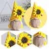 Decorative Objects Figurines Sunflower Navia Bee Elf Striped Gnome Scandinavian Home Dwarf Plush Beard Faceless Doll Window Desk Decor 230823