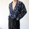 Мужские костюмы Blazers Хлопковое льняное льняное костюм Blazer Мужчины Harajuku Streatwear мода свободная рубашка с длинным рукавом. Мужчина 230823