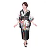 Etnik Giyim Şangay Hikayesi Kimono Yukata Gece Elbisesi Japon Cosplay Kostüm Çiçek Bir Beden
