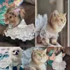 Dog Apparel Clothes Spring Autumn Small Dogs Puppy Thin Teddy Frise Princess Dress Wedding Dresses Cat Anti Hair Drop Skirts
