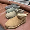 Ultra Mini Platform Boot Boot Boot Boot Driftwood Goat Boot Tazz Slippers Tasman Slides Les Petites Suede Wool Blend Winter Winter Boot Size 35-44