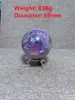 Dekorativa föremål Figurer Natural Fluorites Sphere Reiki Healing Stone Home Decoration Exquisite Gift Souvenir Gift 230823