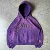 American Vintage Gothic Printed Zipper Hoodies Cardigan Women Y2K New Street Pop Hip Hop Sweatshirts Par Punk Harajuku Hoodie L230824