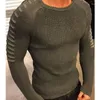 Suéteres masculinos Men Pullover Casual Jumper para machos de malha de pescoço Of Male