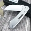 Coltelli da serbatoio Coltello pieghevole per ascia 3,75 "Lama 440c Manici in acciaio nero 420 Soccorso esterno Escursionismo Autodifesa Campo tattico Caccia Utilità di combattimento SMF Strumenti EDC