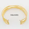 ARRIVAZIONE DI BANGLE 18K COLORE GOLDO DUBAI DONNE AFRICA AFRICA AFRICA AFPORAZIONE BAGNERIALE ACCATTURE GIOITÀ