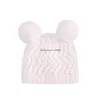 Bébé filles bonnets Pom Pom laine boule chapeaux Crochet hiver chaud tricoté casquettes décontracté couvre-chef en plein air mignon enfant en bas âge enfants crâne chapeaux