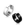 Boucles d'oreilles Chic Cool en acier inoxydable, Piercing rond pour Couples, bijoux d'oreille pour hommes, Clip Punk