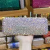 Kvällspåsar Xiyuan Lady AB Crystal Diamond Clutches For Wedding Party Cocktail Clutch Purse Chain Shoulder Bag Women Handbag 230823